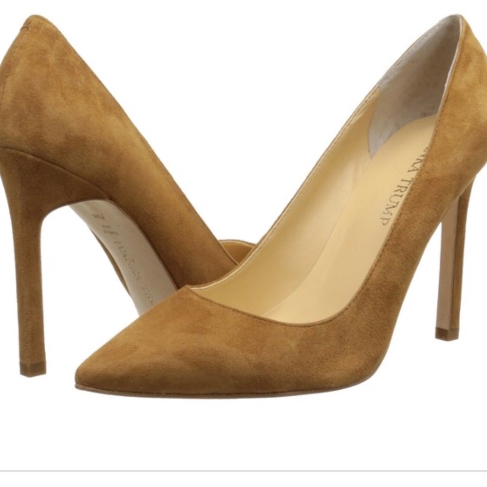 Suede Heels Ivanka Trump Carra Saddle
